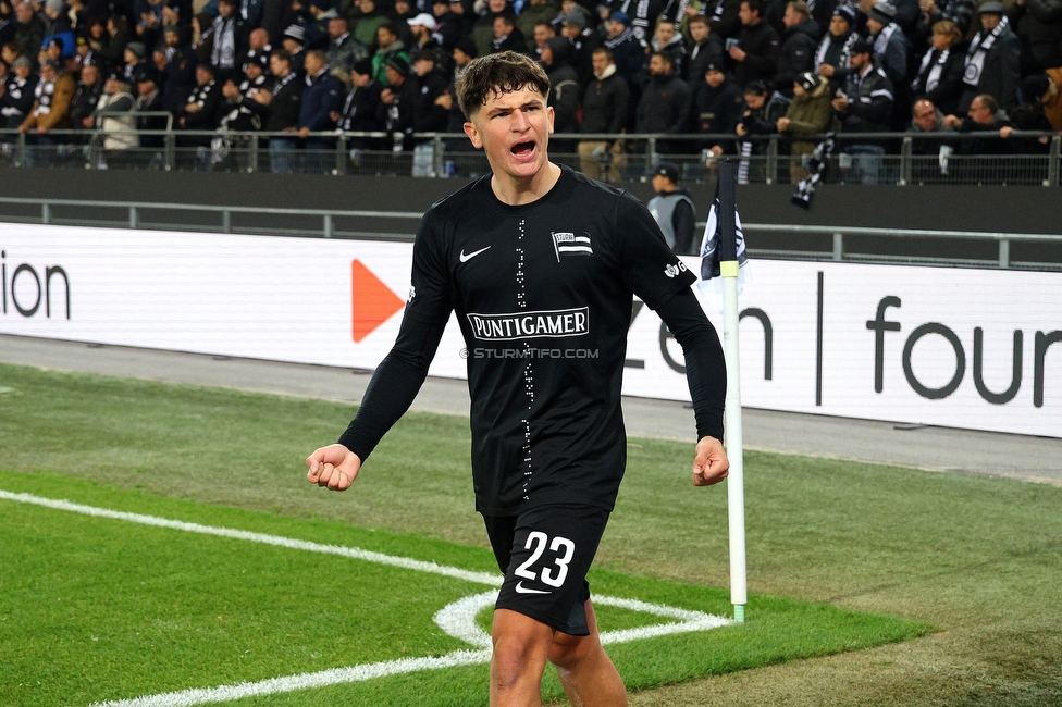 Sturm Graz - Nottingham
UEFA Europa League Gruppenphase 4. Spieltag, SK Sturm Graz - Nottingham Forest, Stadion Liebenau Graz, 06.11.2025. 

Foto zeigt Arjan Malic (Sturm)
