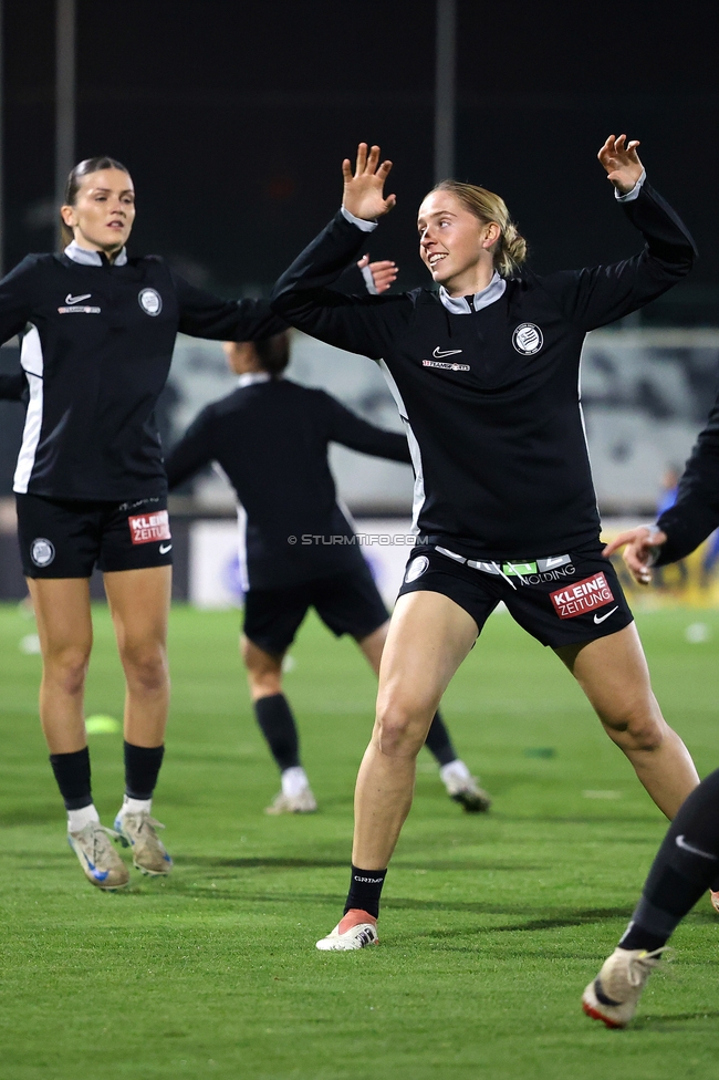 Sturm Damen - Vienna
OEFB Frauen Bundesliga, 12. Runde, SK Sturm Graz Damen - First Vienna, Trainingszentrum Messendorf, 07.11.2025. 

Foto zeigt Elisabeth Brandl (Sturm Damen)
