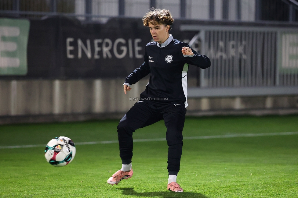 Sturm Damen - Vienna
OEFB Frauen Bundesliga, 12. Runde, SK Sturm Graz Damen - First Vienna, Trainingszentrum Messendorf, 07.11.2025. 

Foto zeigt Leonie Christin Tragl (Sturm Damen)
