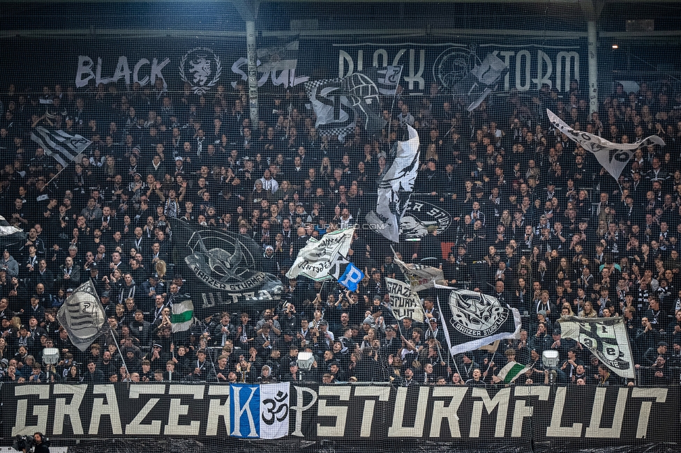 Sturm Graz - RB Salzburg
Oesterreichische Fussball Bundesliga, 13. Runde, SK Sturm Graz - FC RB Salzburg, Stadion Liebenau Graz, 09.11.2025. 

Foto zeigt Fans von Sturm
Schlüsselwörter: sturmflut