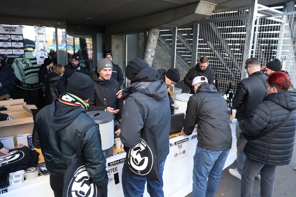 Sturm Graz - LASK
Oesterreichische Fussball Bundesliga, 14. Runde, SK Sturm Graz - LASK, Stadion Liebenau Graz, 23.11.2025. 

Foto zeigt das Vereinsfest von Schwoaze Helfen
