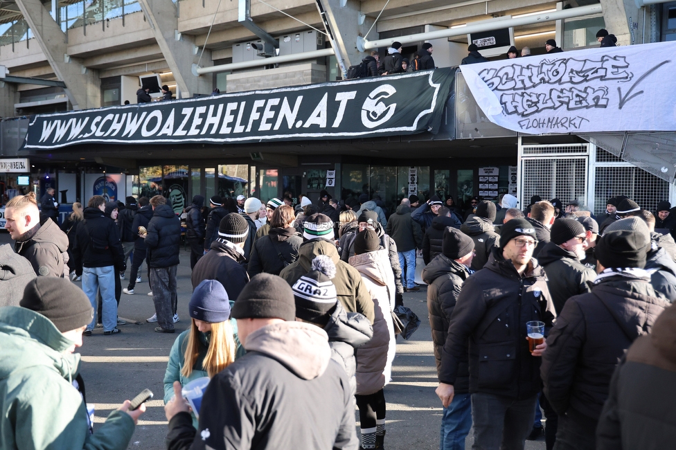 Sturm Graz - LASK
Oesterreichische Fussball Bundesliga, 14. Runde, SK Sturm Graz - LASK, Stadion Liebenau Graz, 23.11.2025. 

Foto zeigt das Vereinsfest von Schwoaze Helfen
