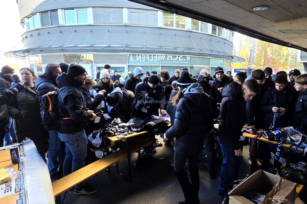 Sturm Graz - LASK
Oesterreichische Fussball Bundesliga, 14. Runde, SK Sturm Graz - LASK, Stadion Liebenau Graz, 23.11.2025. 

Foto zeigt das Vereinsfest von Schwoaze Helfen
