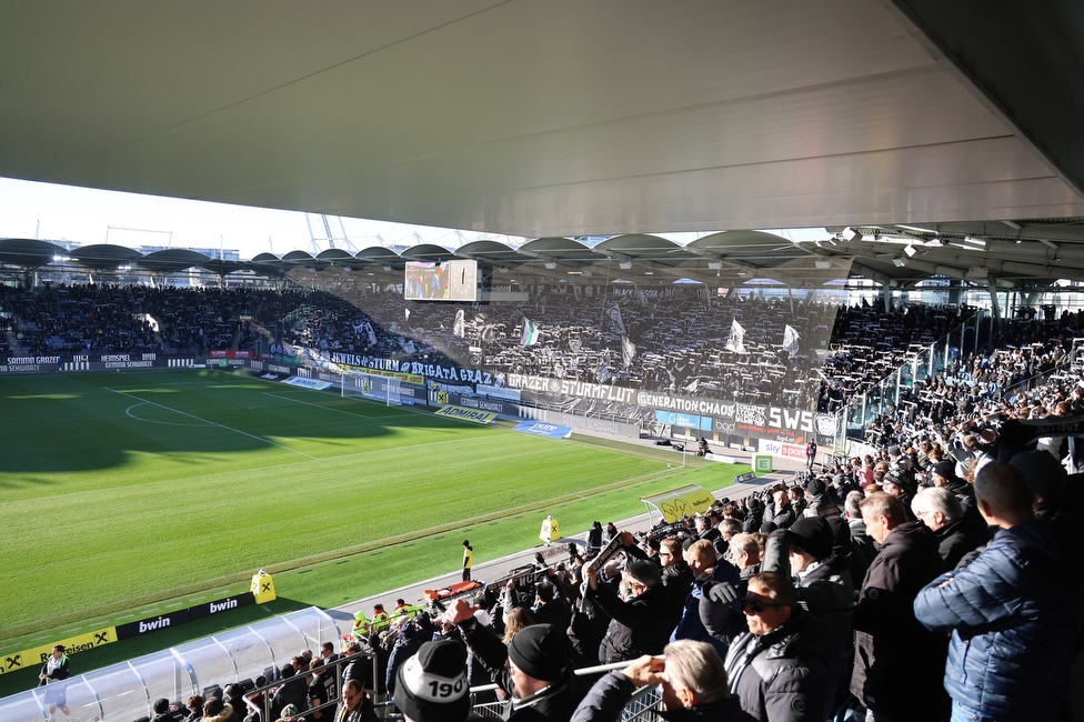 Sturm Graz - LASK
Oesterreichische Fussball Bundesliga, 14. Runde, SK Sturm Graz - LASK, Stadion Liebenau Graz, 23.11.2025. 

Foto zeigt Fans von Sturm
Schlüsselwörter: schals