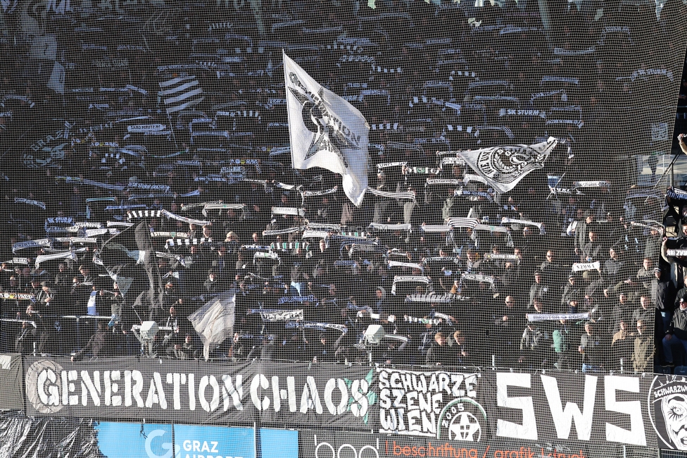 Sturm Graz - LASK
Oesterreichische Fussball Bundesliga, 14. Runde, SK Sturm Graz - LASK, Stadion Liebenau Graz, 23.11.2025. 

Foto zeigt Fans von Sturm
Schlüsselwörter: schals