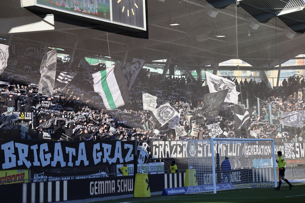 Sturm Graz - LASK
Oesterreichische Fussball Bundesliga, 14. Runde, SK Sturm Graz - LASK, Stadion Liebenau Graz, 23.11.2025. 

Foto zeigt Fans von Sturm
Schlüsselwörter: schals