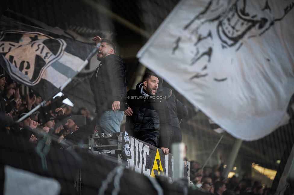 Sturm Graz - LASK
Oesterreichische Fussball Bundesliga, 14. Runde, SK Sturm Graz - LASK, Stadion Liebenau Graz, 23.11.2025. Foto zeigt Fans von Sturm
Schlüsselwörter: vorsaenger brigata