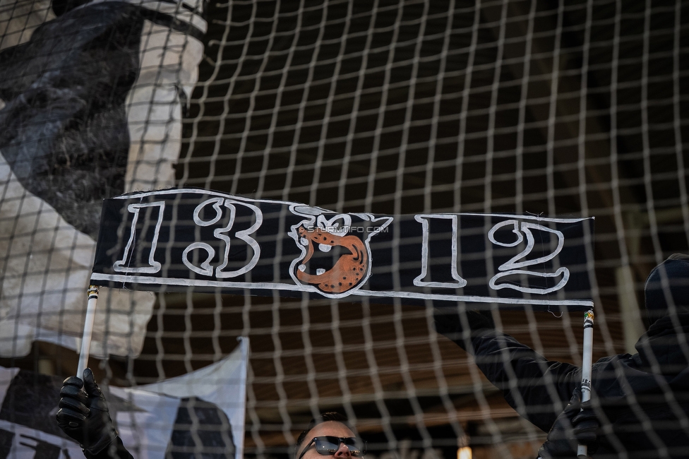Sturm Graz - LASK
Oesterreichische Fussball Bundesliga, 14. Runde, SK Sturm Graz - LASK, Stadion Liebenau Graz, 23.11.2025. Foto zeigt Fans von Sturm
