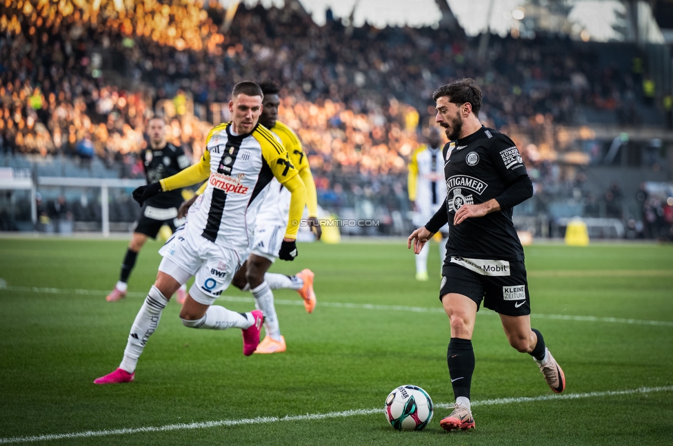 Sturm Graz - LASK
Oesterreichische Fussball Bundesliga, 14. Runde, SK Sturm Graz - LASK, Stadion Liebenau Graz, 23.11.2025. Foto zeigt Otar Kiteishvili (Sturm)
