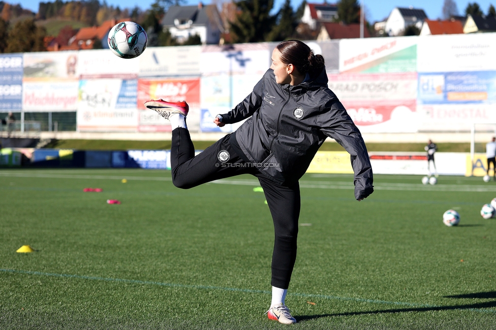 Sturm Damen - Suedburgenland Hartberg
OEFB Frauen Bundesliga, 13. Runde, SK Sturm Graz Damen - SpG Suedburgenland TSV Hartberg, Koralmstadion Deutschlandsberg, 23.11.2025. Foto zeigt Linda Popofsits (Sturm Damen)
