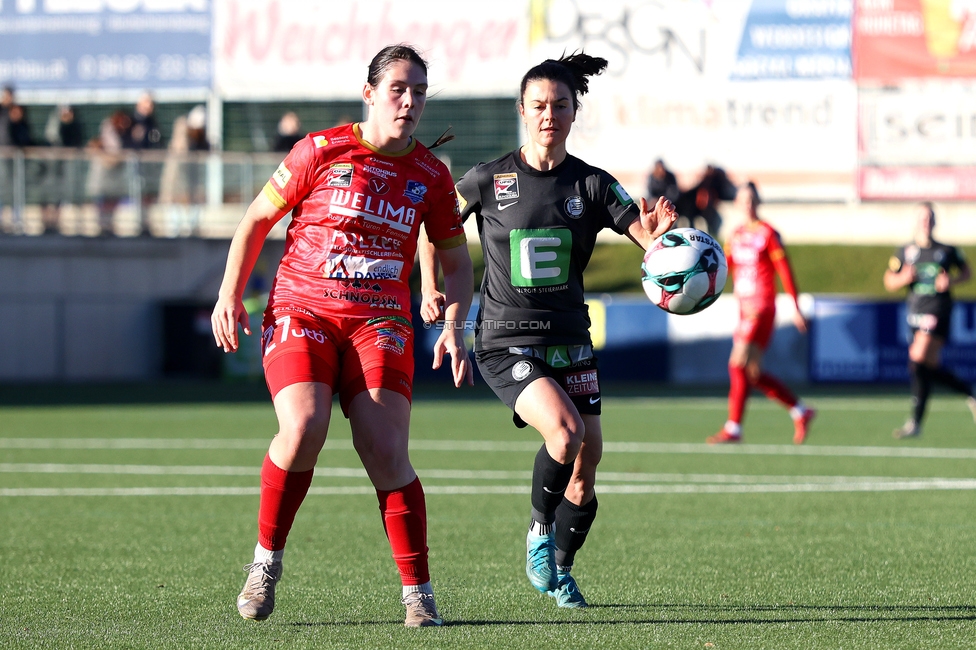 Sturm Damen - Suedburgenland Hartberg
OEFB Frauen Bundesliga, 13. Runde, SK Sturm Graz Damen - SpG Suedburgenland TSV Hartberg, Koralmstadion Deutschlandsberg, 23.11.2025. Foto zeigt Zala Kustrin (Sturm Damen)
