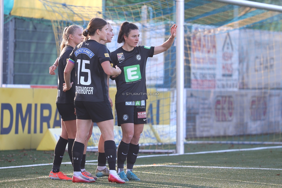 Sturm Damen - Suedburgenland Hartberg
OEFB Frauen Bundesliga, 13. Runde, SK Sturm Graz Damen - SpG Suedburgenland TSV Hartberg, Koralmstadion Deutschlandsberg, 23.11.2025. Foto zeigt Zala Kustrin (Sturm Damen)
