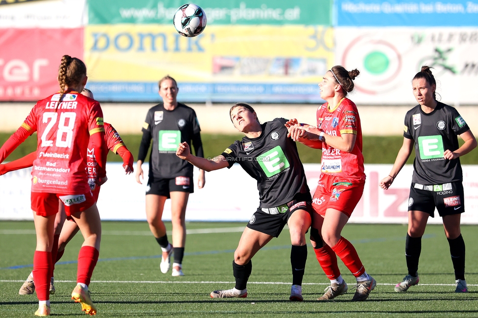Sturm Damen - Suedburgenland Hartberg
OEFB Frauen Bundesliga, 13. Runde, SK Sturm Graz Damen - SpG Suedburgenland TSV Hartberg, Koralmstadion Deutschlandsberg, 23.11.2025. Foto zeigt Sophie Maierhofer (Sturm Damen)
