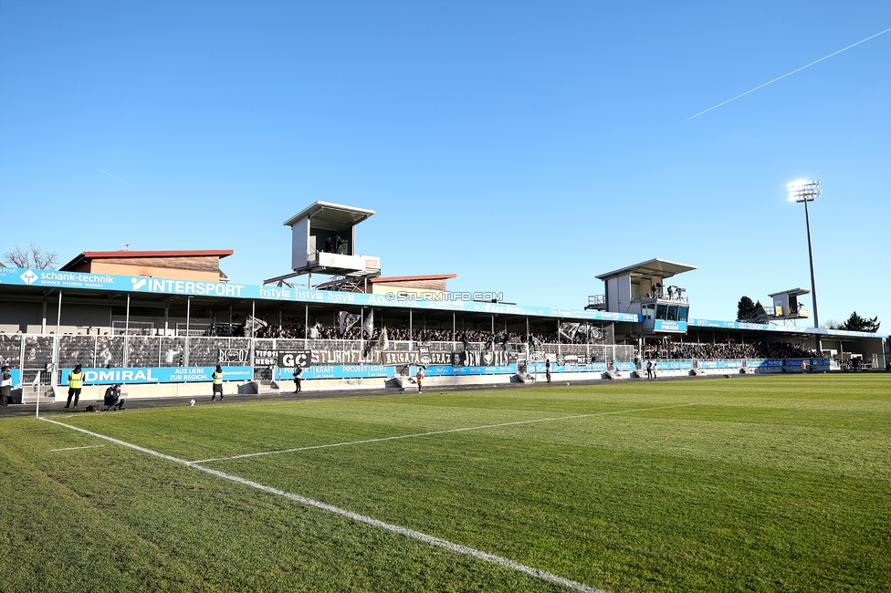 Hartberg - Sturm Graz
Oesterreichische Fussball Bundesliga, 15. Runde, TSV Hartberg - SK Sturm Graz, PROfertil Arena Hartberg, 30.11.2025. 

Foto zeigt Fans von Sturm
