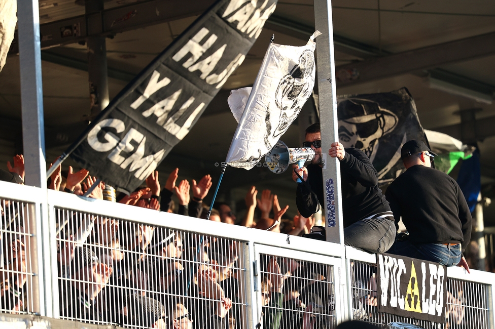 Hartberg - Sturm Graz
Oesterreichische Fussball Bundesliga, 15. Runde, TSV Hartberg - SK Sturm Graz, PROfertil Arena Hartberg, 30.11.2025. 

Foto zeigt Fans von Sturm
