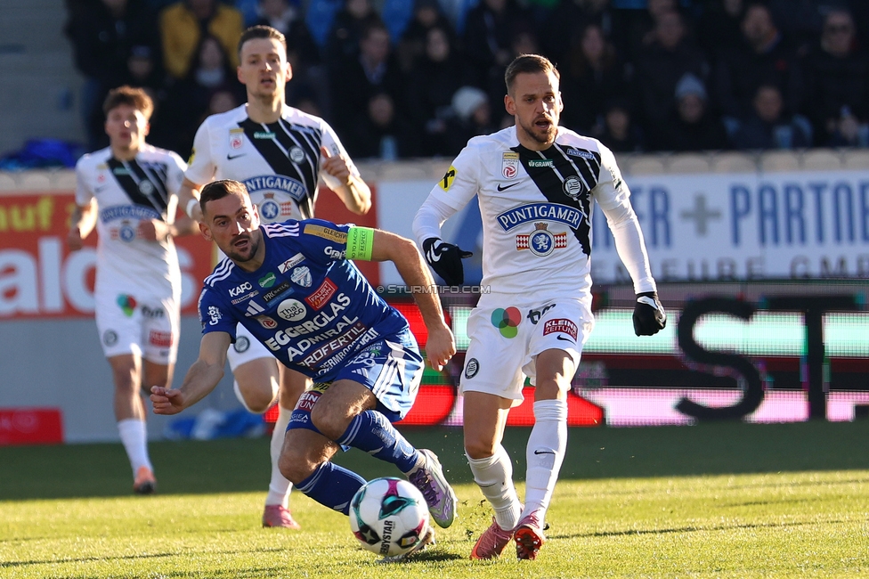 Hartberg - Sturm Graz
Oesterreichische Fussball Bundesliga, 15. Runde, TSV Hartberg - SK Sturm Graz, PROfertil Arena Hartberg, 30.11.2025. 

Foto zeigt Tomi Horvat (Sturm)

