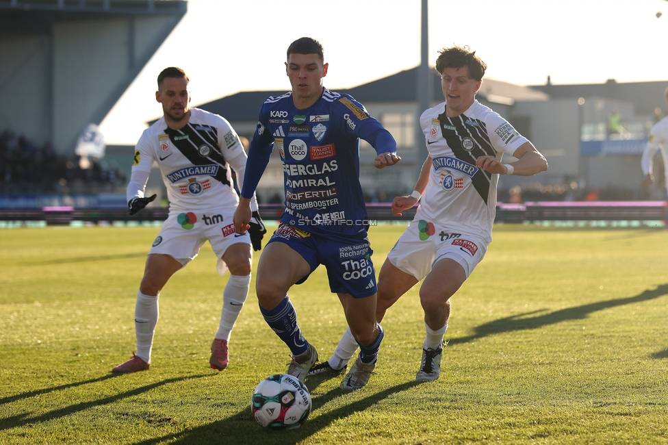 Hartberg - Sturm Graz
Oesterreichische Fussball Bundesliga, 15. Runde, TSV Hartberg - SK Sturm Graz, PROfertil Arena Hartberg, 30.11.2025. 

Foto zeigt Filip Jan Roza (Sturm)
