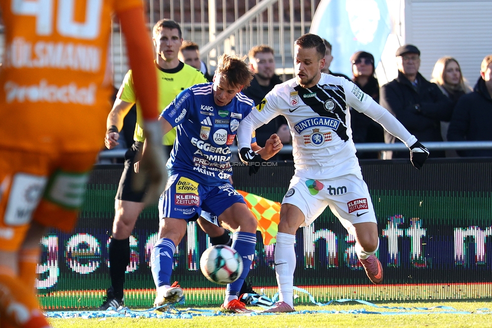 Hartberg - Sturm Graz
Oesterreichische Fussball Bundesliga, 15. Runde, TSV Hartberg - SK Sturm Graz, PROfertil Arena Hartberg, 30.11.2025. 

Foto zeigt Tomi Horvat (Sturm)
