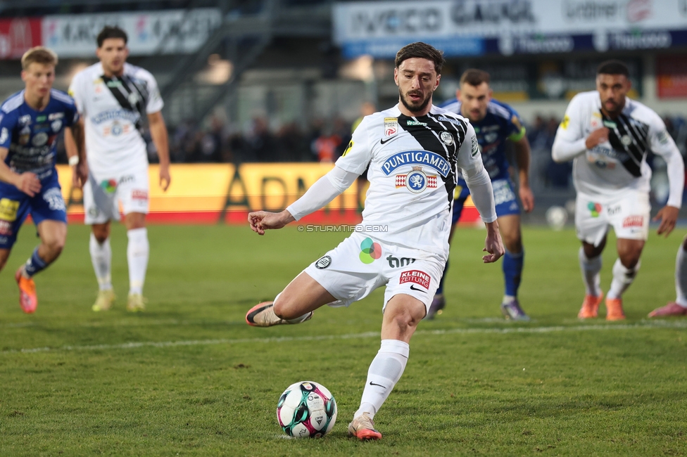 Hartberg - Sturm Graz
dOesterreichische Fussball Bundesliga, 15. Runde, TSV Hartberg - SK Sturm Graz, PROfertil Arena Hartberg, 30.11.2025. Foto zeigt Otar Kiteishvili (Sturm)
