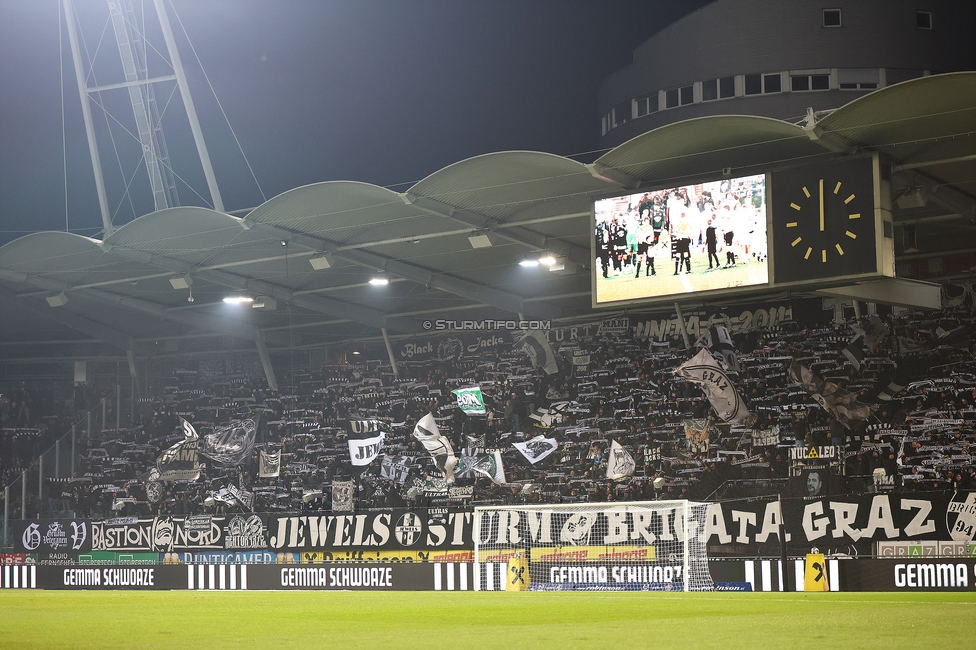 Sturm Graz - Wattens
Oesterreichische Fussball Bundesliga, 4. Runde, SK Sturm Graz - WSG Tirol, Stadion Liebenau Graz, 03.12.2025. 

Foto zeigt Fans von Sturm
