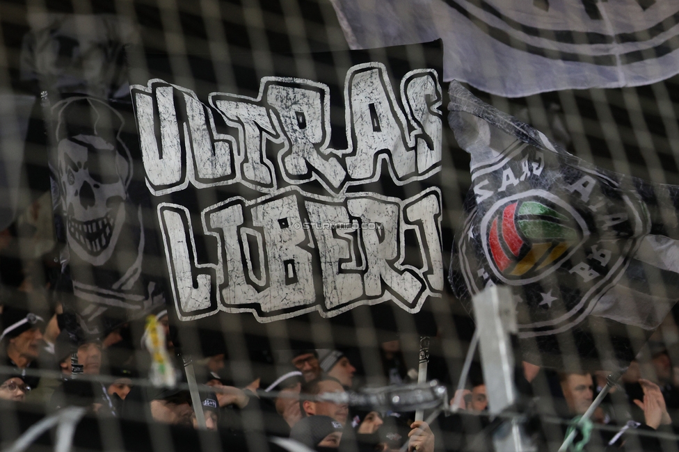 Sturm Graz - Wattens
Oesterreichische Fussball Bundesliga, 4. Runde, SK Sturm Graz - WSG Tirol, Stadion Liebenau Graz, 03.12.2025. 

Foto zeigt Fans von Sturm
