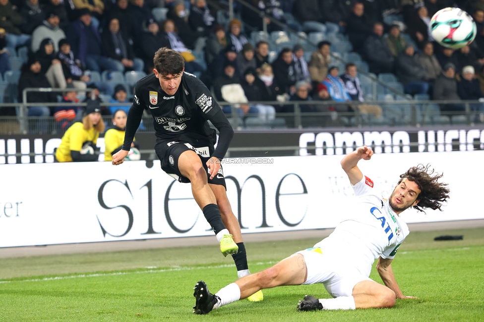 Sturm Graz - Wattens
Oesterreichische Fussball Bundesliga, 4. Runde, SK Sturm Graz - WSG Tirol, Stadion Liebenau Graz, 03.12.2025. 

Foto zeigt Arjan Malic (Sturm)
