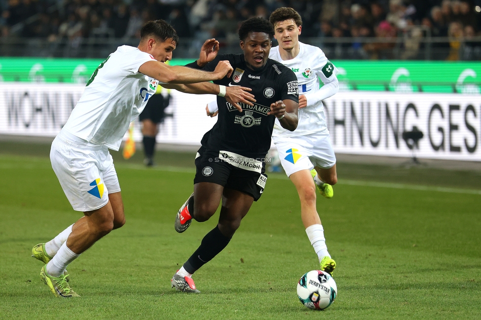 Sturm Graz - Wattens
Oesterreichische Fussball Bundesliga, 4. Runde, SK Sturm Graz - WSG Tirol, Stadion Liebenau Graz, 03.12.2025. 

Foto zeigt Tochi Phil Chukwuani (Sturm)
