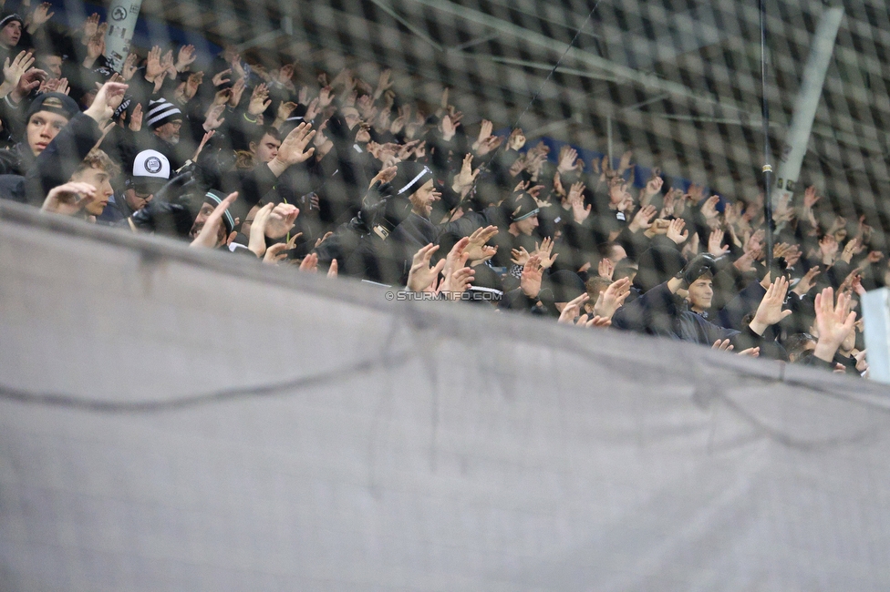 Sturm Graz - GAK
Oesterreichische Fussball Bundesliga, 16. Runde, SK Sturm Graz - Grazer AK, Stadion Liebenau Graz, 07.12.2025. 

Foto zeigt Fans von Sturm
