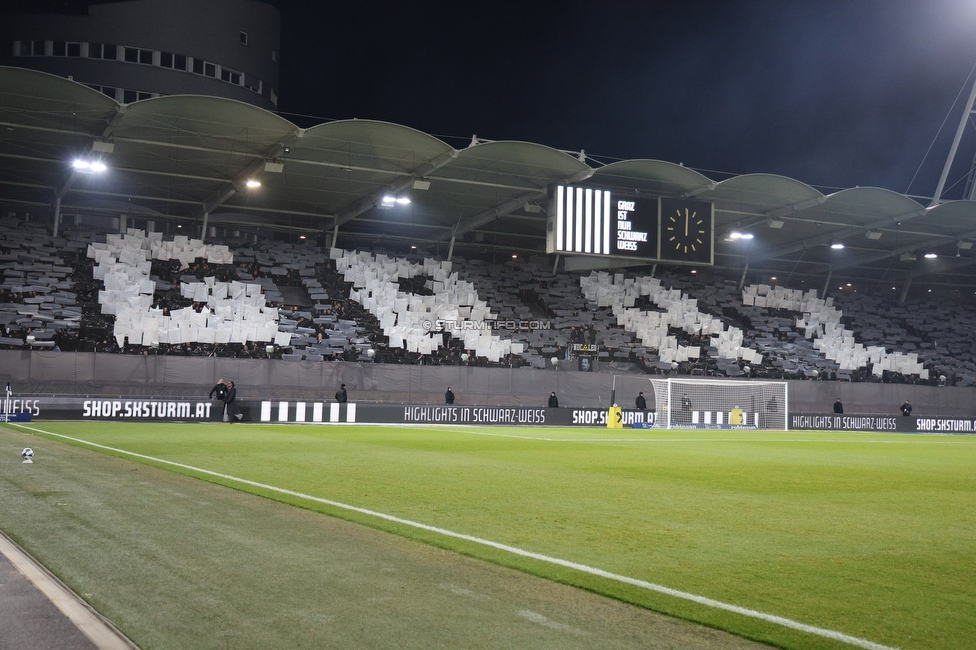 Sturm Graz - GAK
Oesterreichische Fussball Bundesliga, 16. Runde, SK Sturm Graz - Grazer AK, Stadion Liebenau Graz, 07.12.2025. 

Foto zeigt Fans von Sturm mit einer Choreografie
