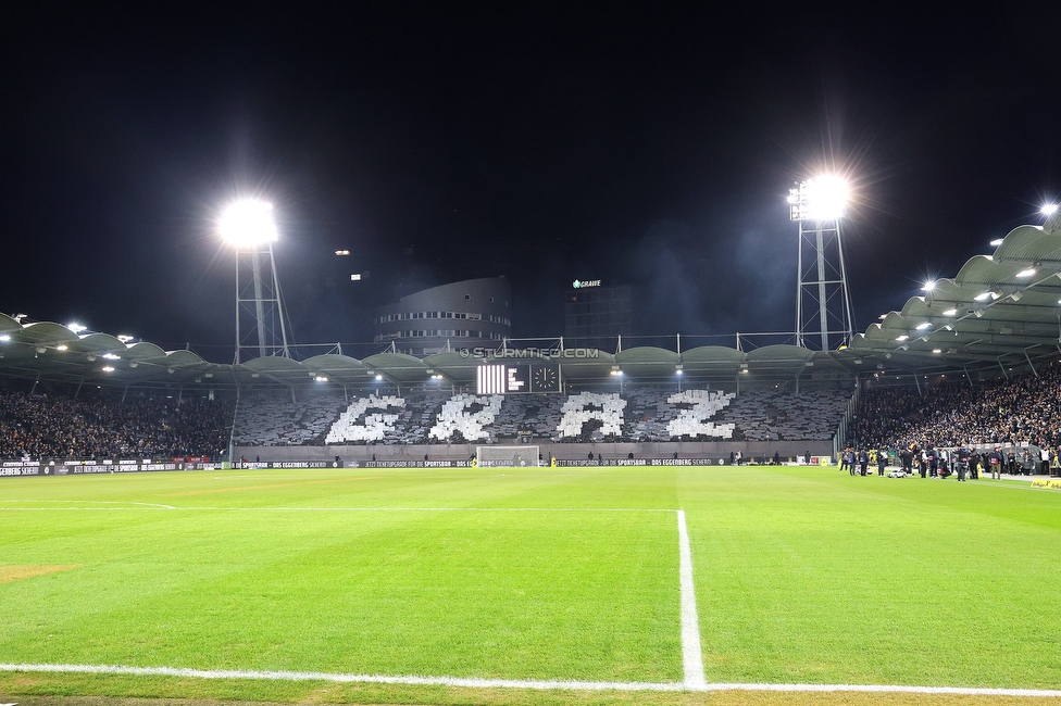 Sturm Graz - GAK
Oesterreichische Fussball Bundesliga, 16. Runde, SK Sturm Graz - Grazer AK, Stadion Liebenau Graz, 07.12.2025. Foto zeigt Fans von Sturm mit einer Choreografie
