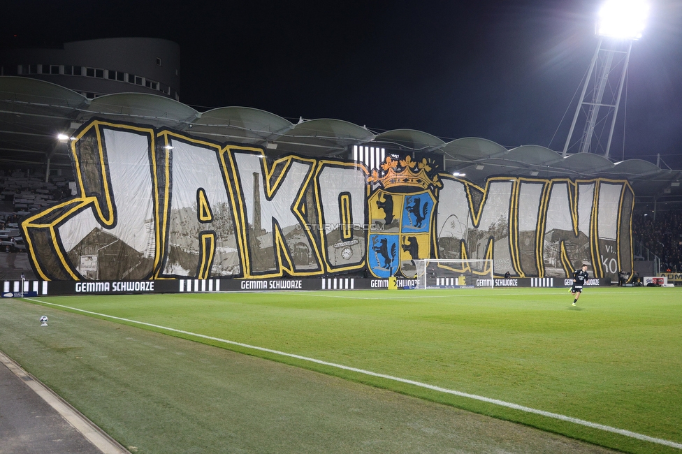 Sturm Graz - GAK
Oesterreichische Fussball Bundesliga, 16. Runde, SK Sturm Graz - Grazer AK, Stadion Liebenau Graz, 07.12.2025. 

Foto zeigt Fans von Sturm mit einer Choreografie
