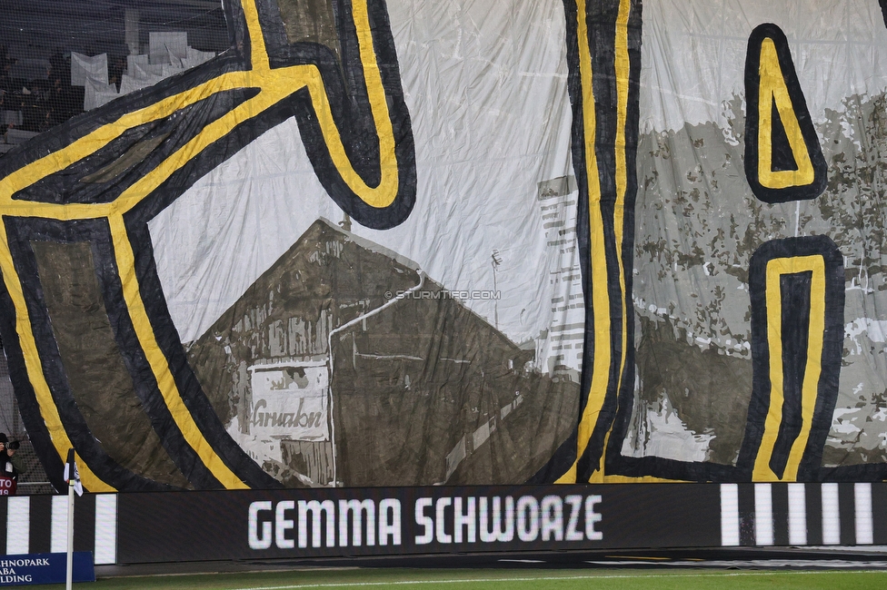 Sturm Graz - GAK
Oesterreichische Fussball Bundesliga, 16. Runde, SK Sturm Graz - Grazer AK, Stadion Liebenau Graz, 07.12.2025. 

Foto zeigt Fans von Sturm mit einer Choreografie
