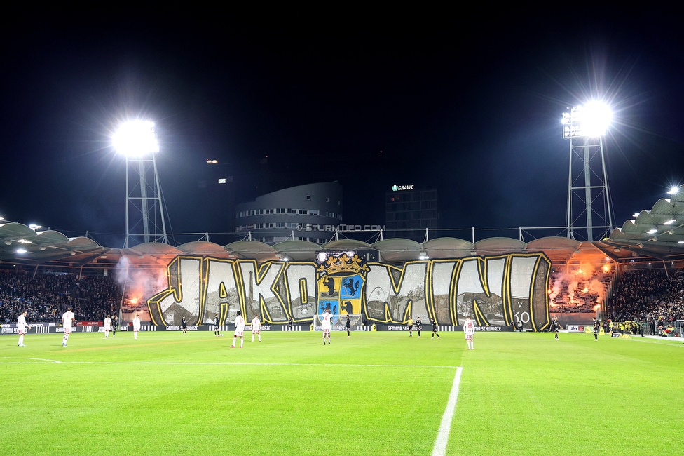 Sturm Graz - GAK
Oesterreichische Fussball Bundesliga, 16. Runde, SK Sturm Graz - Grazer AK, Stadion Liebenau Graz, 07.12.2025. Foto zeigt Fans von Sturm mit einer Choreografie
