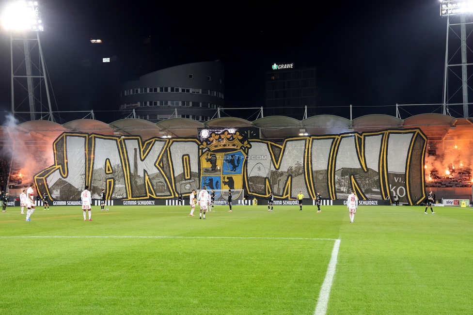 Sturm Graz - GAK
Oesterreichische Fussball Bundesliga, 16. Runde, SK Sturm Graz - Grazer AK, Stadion Liebenau Graz, 07.12.2025. Foto zeigt Fans von Sturm mit einer Choreografie
