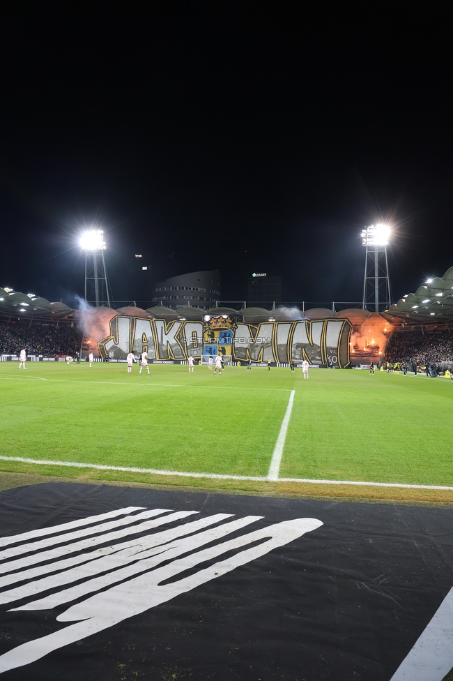Sturm Graz - GAK
Oesterreichische Fussball Bundesliga, 16. Runde, SK Sturm Graz - Grazer AK, Stadion Liebenau Graz, 07.12.2025. Foto zeigt Fans von Sturm mit einer Choreografie
