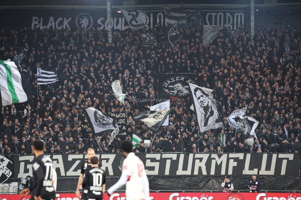 Sturm Graz - GAK
Oesterreichische Fussball Bundesliga, 16. Runde, SK Sturm Graz - Grazer AK, Stadion Liebenau Graz, 07.12.2025. Foto zeigt Fans von Sturm
Schlüsselwörter: sturmflut