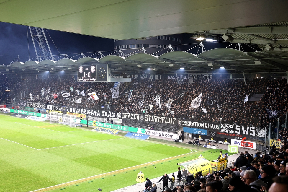 Sturm Graz - GAK
Oesterreichische Fussball Bundesliga, 16. Runde, SK Sturm Graz - Grazer AK, Stadion Liebenau Graz, 07.12.2025. 

Foto zeigt Fans von Sturm
