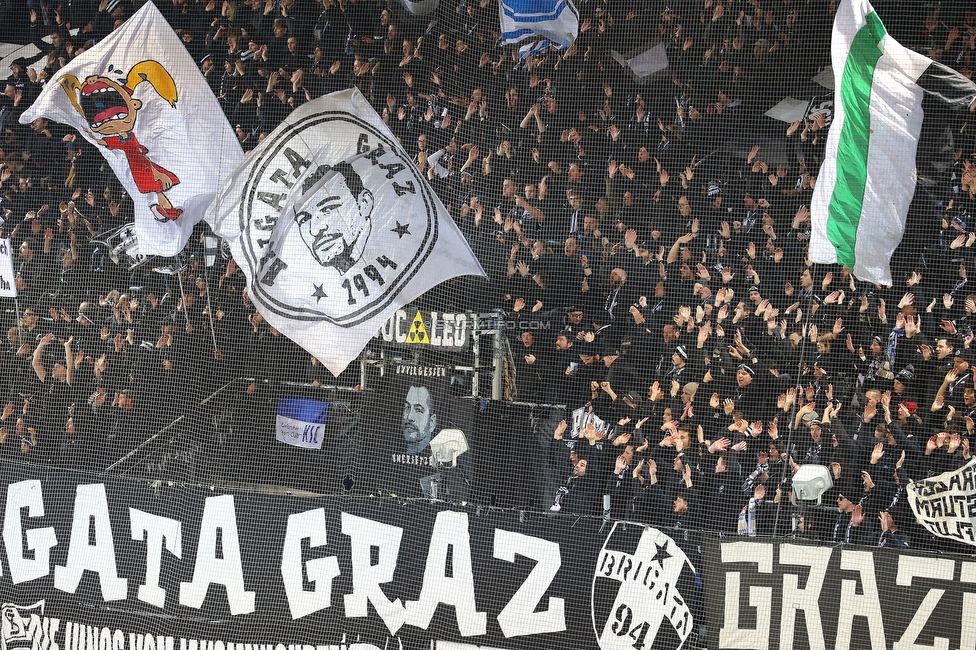 Sturm Graz - GAK
Oesterreichische Fussball Bundesliga, 16. Runde, SK Sturm Graz - Grazer AK, Stadion Liebenau Graz, 07.12.2025. 

Foto zeigt Fans von Sturm
