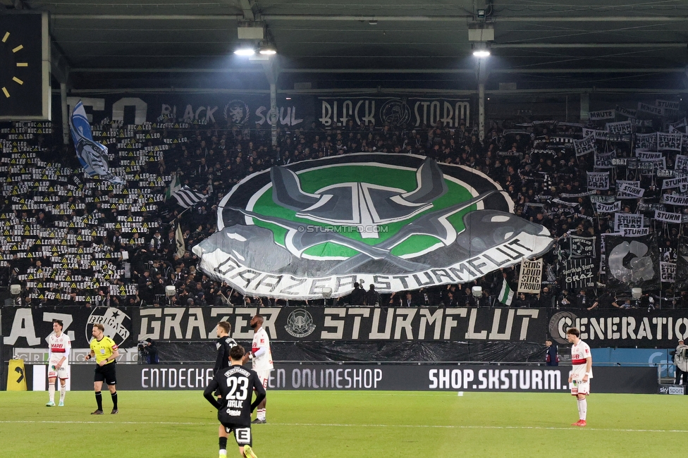 Sturm Graz - GAK
Oesterreichische Fussball Bundesliga, 16. Runde, SK Sturm Graz - Grazer AK, Stadion Liebenau Graz, 07.12.2025. Foto zeigt Fans von Sturm
Schlüsselwörter: sturmflut