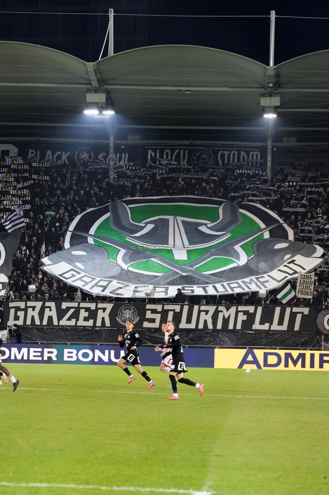 Sturm Graz - GAK
Oesterreichische Fussball Bundesliga, 16. Runde, SK Sturm Graz - Grazer AK, Stadion Liebenau Graz, 07.12.2025. Foto zeigt Fans von Sturm
Schlüsselwörter: sturmflut