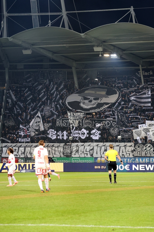 Sturm Graz - GAK
Oesterreichische Fussball Bundesliga, 16. Runde, SK Sturm Graz - Grazer AK, Stadion Liebenau Graz, 07.12.2025. 

Foto zeigt Fans von Sturm
Schlüsselwörter: tifosi bastion