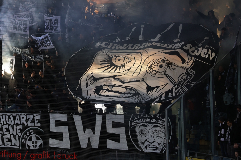 Sturm Graz - GAK
Oesterreichische Fussball Bundesliga, 16. Runde, SK Sturm Graz - Grazer AK, Stadion Liebenau Graz, 07.12.2025. Foto zeigt Fans von Sturm mit einer Choreografie
Schlüsselwörter: sws
