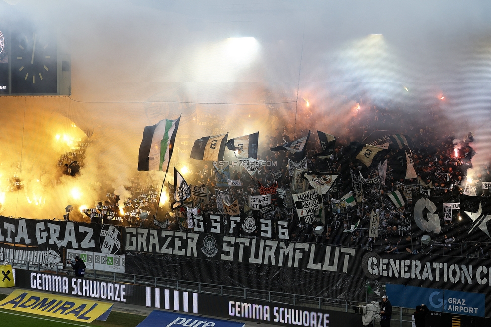 Sturm Graz - GAK
Oesterreichische Fussball Bundesliga, 16. Runde, SK Sturm Graz - Grazer AK, Stadion Liebenau Graz, 07.12.2025. Foto zeigt Fans von Sturm mit einer Choreografie
Schlüsselwörter: sturmflut