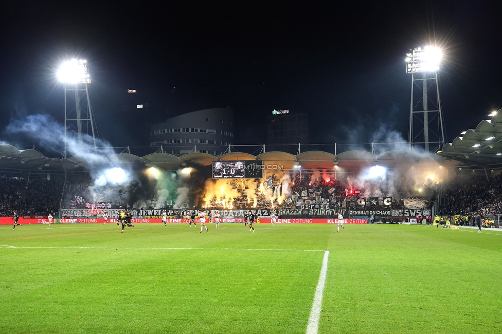 Sturm Graz - GAK
Oesterreichische Fussball Bundesliga, 16. Runde, SK Sturm Graz - Grazer AK, Stadion Liebenau Graz, 07.12.2025. Foto zeigt Fans von Sturm
