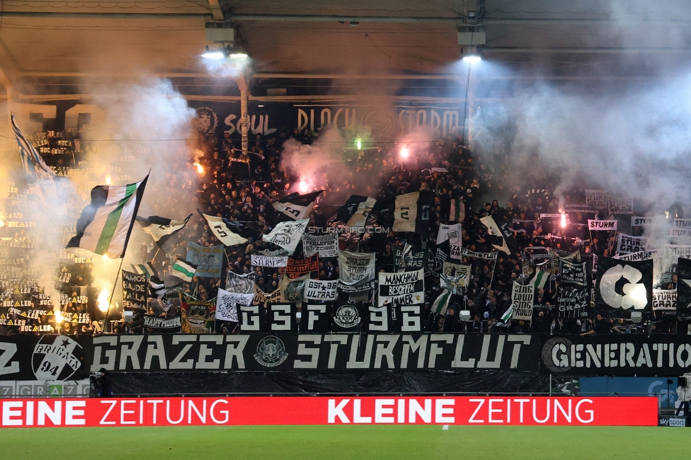 Sturm Graz - GAK
Oesterreichische Fussball Bundesliga, 16. Runde, SK Sturm Graz - Grazer AK, Stadion Liebenau Graz, 07.12.2025. 

Foto zeigt Fans von Sturm
Schlüsselwörter: sturmflut
