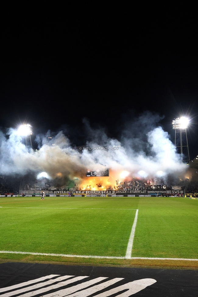 Sturm Graz - GAK
Oesterreichische Fussball Bundesliga, 16. Runde, SK Sturm Graz - Grazer AK, Stadion Liebenau Graz, 07.12.2025. Foto zeigt Fans von Sturm
