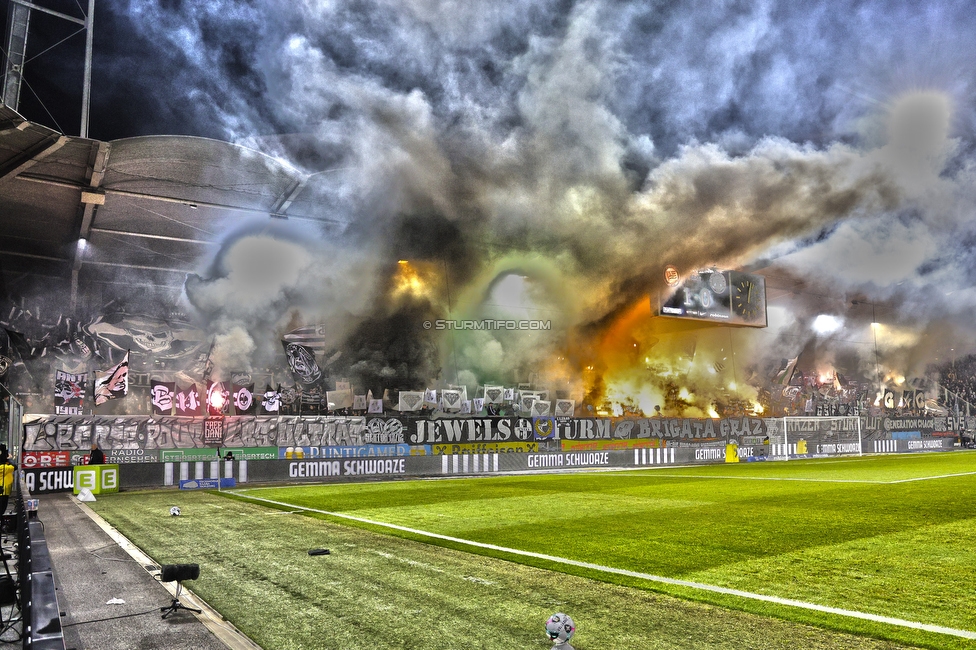 Sturm Graz - GAK
Oesterreichische Fussball Bundesliga, 16. Runde, SK Sturm Graz - Grazer AK, Stadion Liebenau Graz, 07.12.2025. Foto zeigt Fans von Sturm mit einer Choreografie

