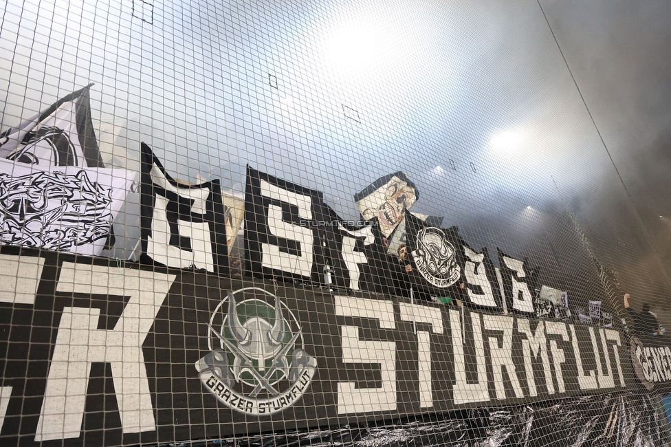 Sturm Graz - GAK
Oesterreichische Fussball Bundesliga, 16. Runde, SK Sturm Graz - Grazer AK, Stadion Liebenau Graz, 07.12.2025. 

Foto zeigt Fans von Sturm mit einer Choreografie
Schlüsselwörter: sturmflut