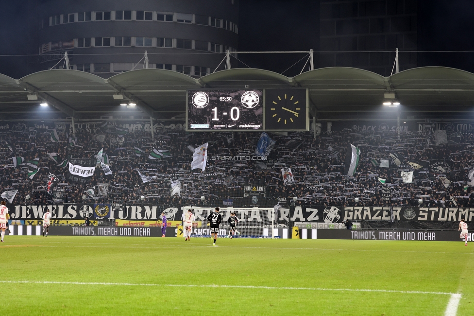 Sturm Graz - GAK
Oesterreichische Fussball Bundesliga, 16. Runde, SK Sturm Graz - Grazer AK, Stadion Liebenau Graz, 07.12.2025. Foto zeigt Fans von Sturm
Schlüsselwörter: schals
