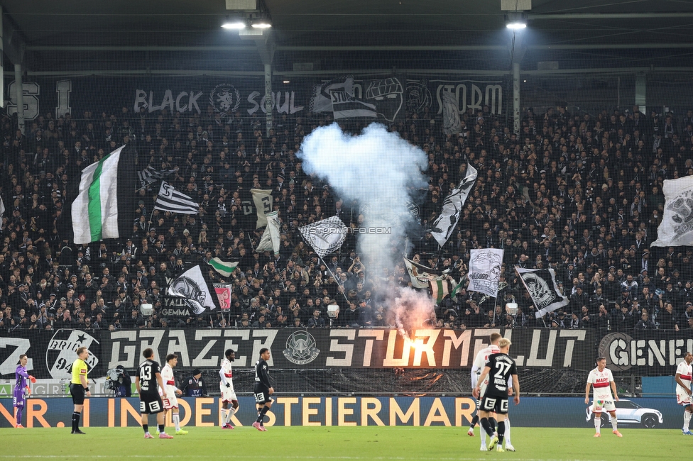 Sturm Graz - GAK
Oesterreichische Fussball Bundesliga, 16. Runde, SK Sturm Graz - Grazer AK, Stadion Liebenau Graz, 07.12.2025. Foto zeigt Fans von Sturm
Schlüsselwörter: sturmflut